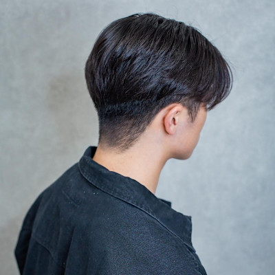 韓国風センターパート　ニュアンスパーマ	