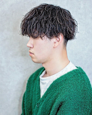 波巻きパーマツイストニュアンスパーマ