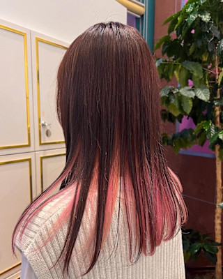 【10代 20代 30代】インナーカラーピンク/加藤大樹