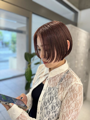 hishida#ショート#ショートボブ#ミニボブ#顔まわり