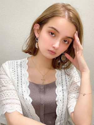 美髪/髪質改善/韓国/切りっぱなしボブ/フェイスレイヤー