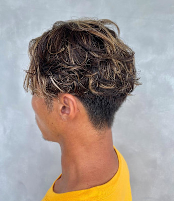 ソフトカールパーマ/ハンサムショート/ツーブロック