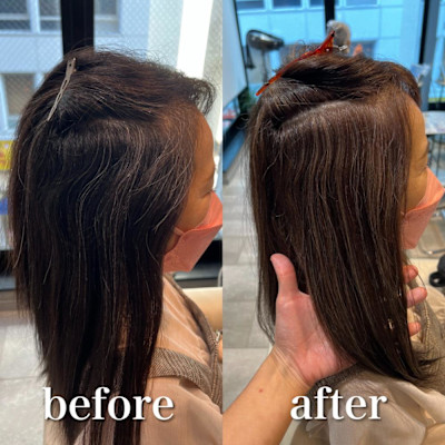 脱白髪染めハイライト/白髪にお悩みの方に/30代40代50代