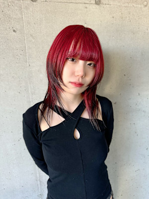 レッド×ブラック ルーツカラー