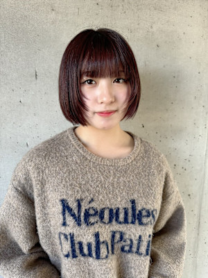 顔周りレイヤーボブ