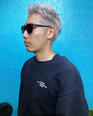 スパイキーショートシルバーホワイト