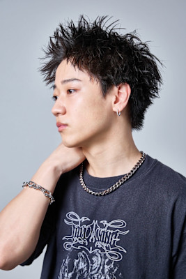 ダークアッシュ/アッシュブラック/カルマパーマ/ベリーショー