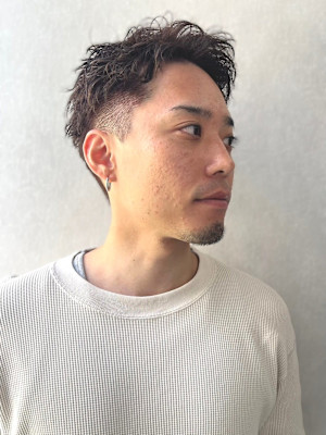 アップバング　ベリーショート　メンズショート　ツーブロック