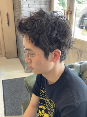 スパイキーショート/パーマ/メンズ