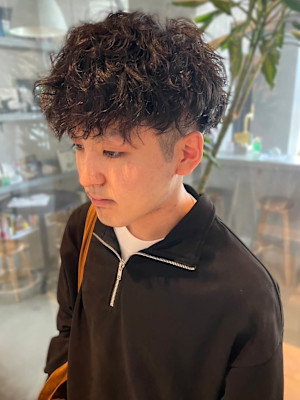 ツーブロック　ツイストスパイラル　束感　好印象　20代30代