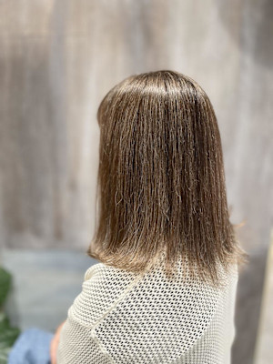 ストレート外ハネアレンジ