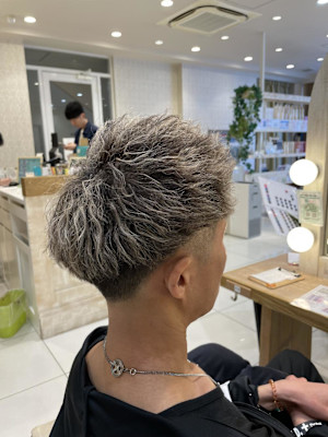 ツイストパーマ×ホワイトメッシュ　（千田）