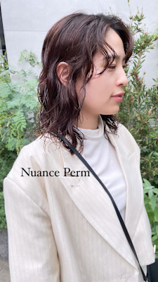 緩め大きめニュアンスパーマ