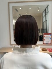 【スタイル】切りっぱなしボブ×ツヤ髪スタイル