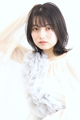 くびれボブセミディ☆シアーカラーグレージュ/10代20代30