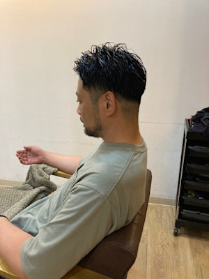 お客様髪質改善データ1314(40代のツーブロック)