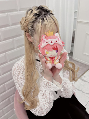 片耳ひつじヘア×ウェーブ巻き＊まゆ