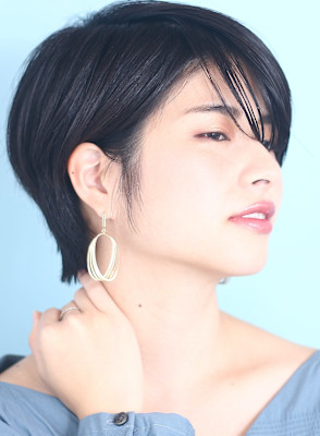 40代50代似合わせ小顔美髪シアーカラーカールショート