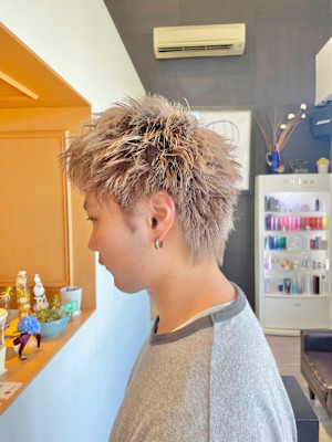 メンズヘア×トリプルカラー