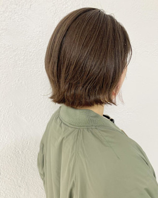 髪質改善カラー/ボブ/髪質改善/ベージュカラー