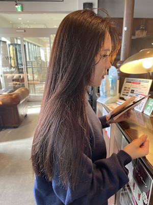 ロングスタイル/ナチュラルベージュ/韓国風