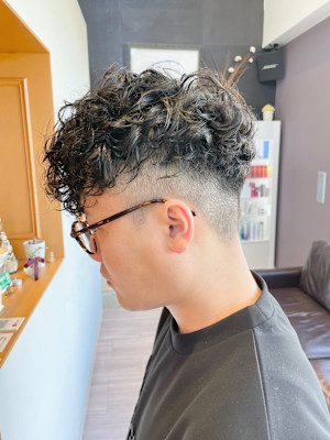 メンズヘア×パーマ