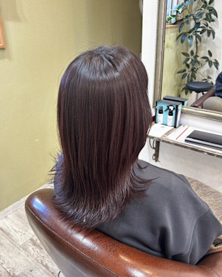 ピンクブラウン/ミディアム/ケアカラー