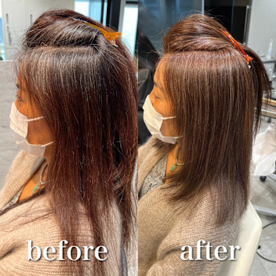 脱白髪染めハイライト/白髪にお悩みの方に/30代40代50代