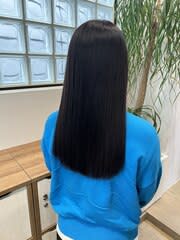 パープルブラック／ラベンダーアッシュ／暗髪カラー