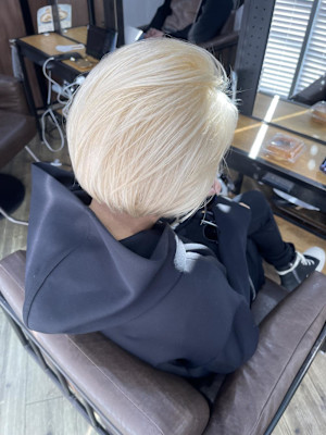 切りっぱなしボブ エアリーロング 美髪 ピンクブラウン