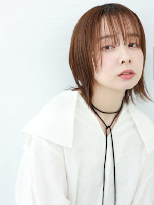 【tetote六甲道】　レイヤーボブ/シアーカラー/アースカ