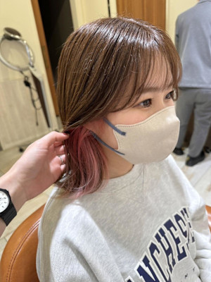 [Neolive kuta] シアーピンクイヤリング