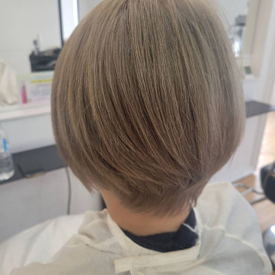 大人女性ショート×透明感カラー　30代/40代/50代