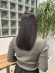 酸性ストレート／縮毛矯正／レイヤーカット