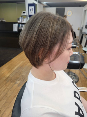 大人女性ショート×ハイライト　30代/40代/50代
