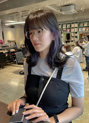 【ポイントカラー◎】インナーカラーラベンダー×イルミナカラー