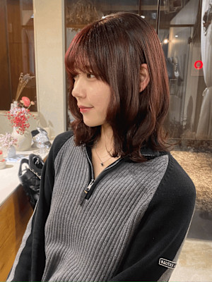 《花屋併設》ワインレッド