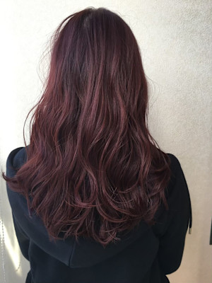 ピンクボルドーカラー