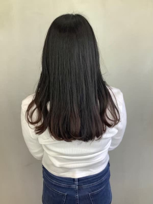ミディアム　スタイル　巻髪ローレイヤー