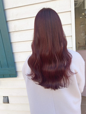 　透明感　バイオレット　ロング