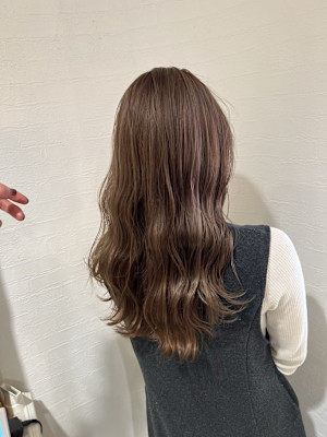 ミディアム　スタイル　巻髪レイヤー