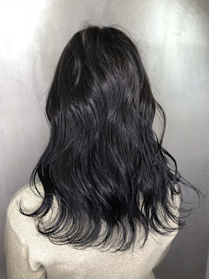 ミディアム　スタイル　巻髪レイヤー