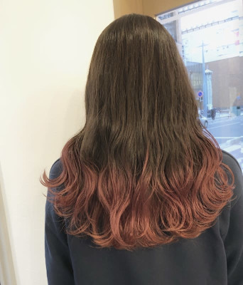 裾カラー　オレンジ