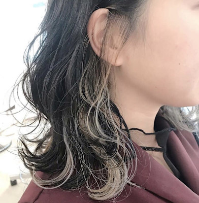 インナーカラー　グレージュ