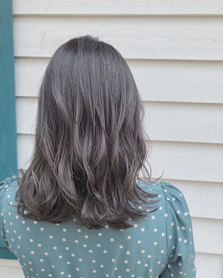 ミディアム　スタイル　巻髪レイヤー