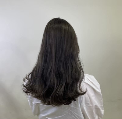 ミディアム　スタイル　巻髪レイヤー