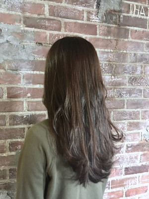 ロング　巻髪　スタイル