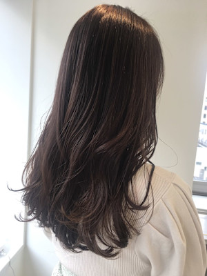 ミディアム　スタイル　巻髪レイヤー