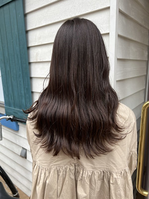 ミディアム　スタイル　巻髪レイヤー