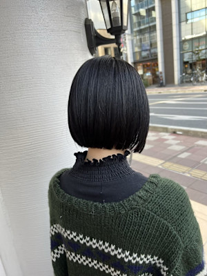 切りっぱなしボブ